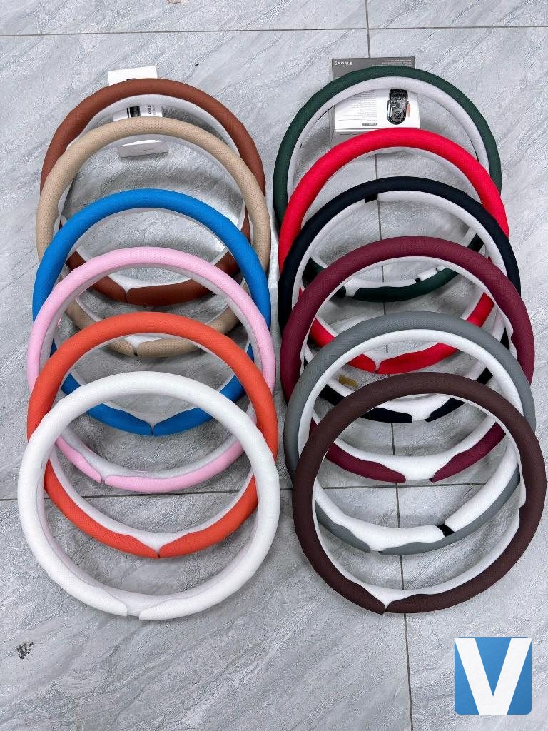 Bọc vô lăng da cừu Sparco Carbon các màu xếp hai hàng