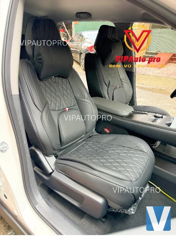 Áo ghế da Nappa VinFast Limo Green – Màu đen (C6)